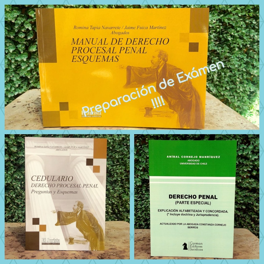 Librero_cl's tweet photo. Novedades Editoriales 📚👍

Manual de Derecho Procesal Penal -Esquemas $29.750

Cedulario de Derecho Procesal Penal – Preguntas $18.990

Derecho Penal Parte Especial - Explicación Alfabetizada $23.490

ver más
https://t.co/M1E5D6qU20

#derechoprocesal, #derecho, #derechopenal https://t.co/sNA0ZeRvK4