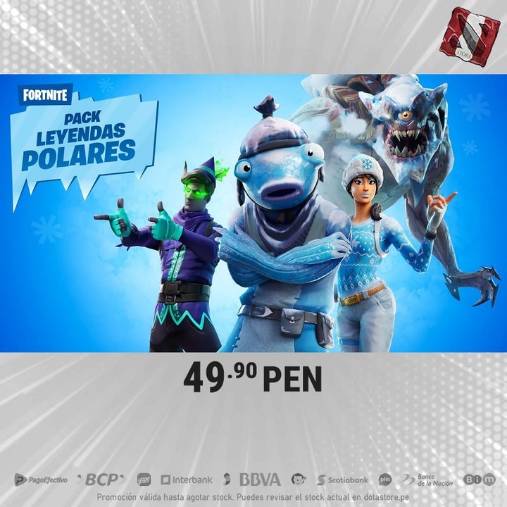 dotastoreperu's tweet photo. 🔥 #OFERTA Leyendas Polares S/49.90 😱

✅ Recarga sin comisiones⠀
✅ No necesitas tarjeta⠀
✅ 100% seguro 🔒⠀
⠀
#fortnite #pavos #LeyendasPolares https://t.co/Rtj9NAvHyY