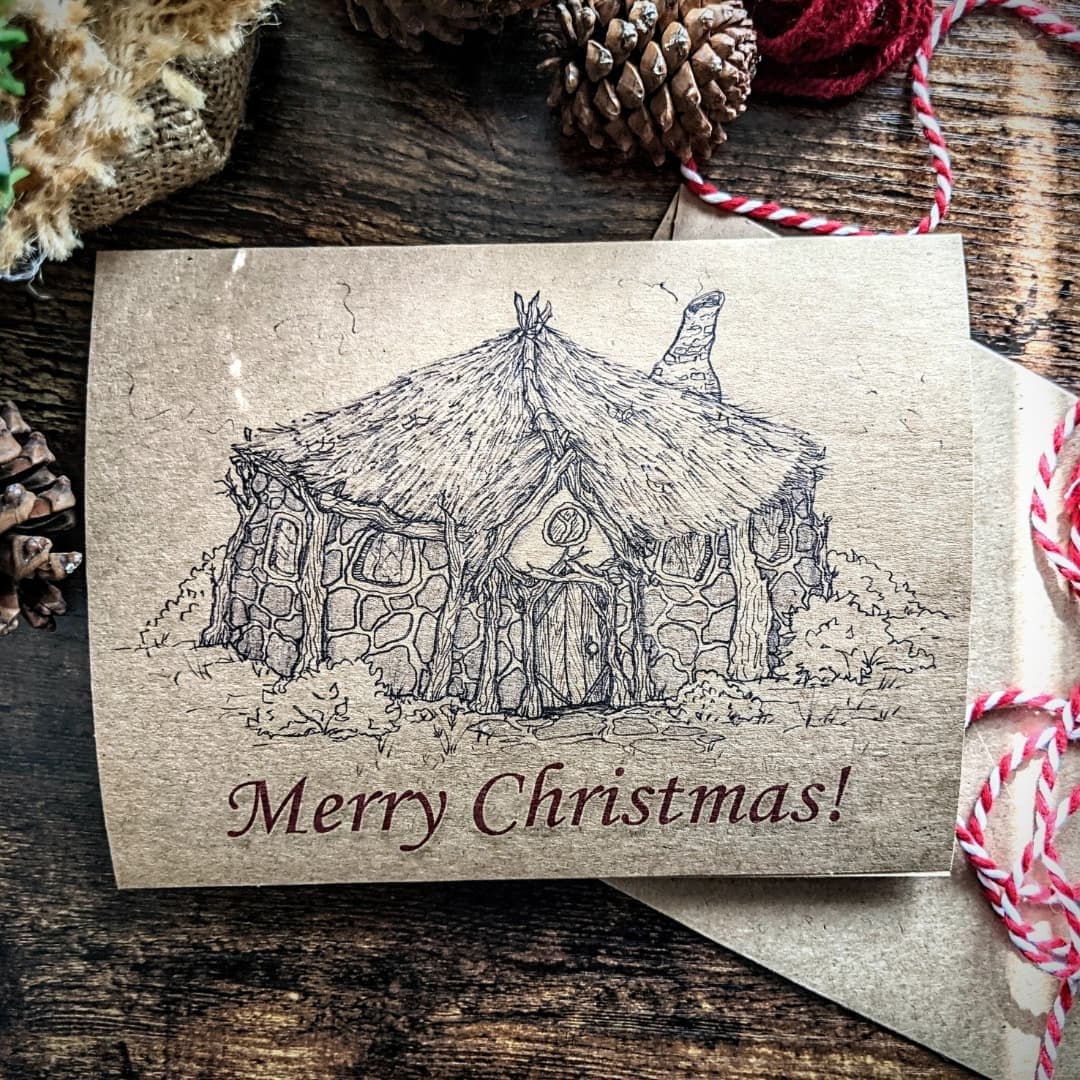 melrosemaps's tweet photo. New Christmas Card design in my Etsy shop! Stand out &amp; get your Christmas cards made by a small business artist with a unique design. Available in creme cardstock &amp; brown craft paper. 
https://t.co/JU2BJieBZ1

#christmascard #supportsmallbusiness #supportartists #cottagecore https://t.co/VgwbsxTjgq