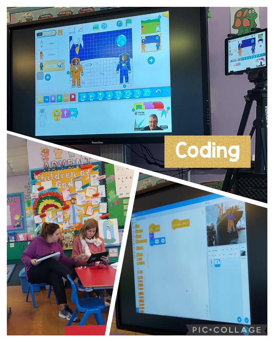 ChristtheKingPS's tweet photo. A very productive Staff Development Day today @ChristtheKingPS based on Computational Thinking and Coding. A big thank you to Ciaran from the Nerve Centre @nerve_centre for delivering a great session. We look forward to working and developing upon this. #coding #ict #usingict https://t.co/uwVsBatkXB