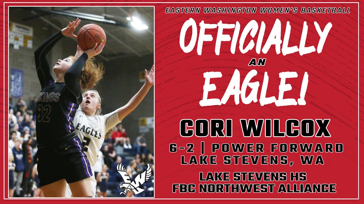 EWU Women's Basketball ๐ (@ewuwbb) on Twitter photo "Cori is a strong and aggressive rebounder who will provide necessary toughness and grit to the program. She does not back down and recognizes the importance of defense and rebounding as an integral component to winning." -<a href="/JoddieGleason/">CoachJoddie Gleason</a>
Welcome to the team, Cori!
#GoEags "Cori is a strong and aggressive rebounder who will provide necessary toughness and grit to the program. She does not back down and recognizes the importance of defense and rebounding as an integral component to winning." -<a href="/JoddieGleason/">CoachJoddie Gleason</a>
Welcome to the team, Cori!
#GoEags