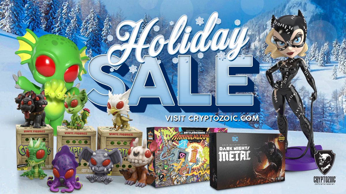 WE'RE EXTENDING THE SALE FOR THE REST OF THE YEAR! 🚨🚨 Enjoy up to 30% off selected Cryptozoic products in 2021! Thank you to all our loyal fans for your support! 

Click here for the entire collection of products on sale: cryptozoic.com/collections/bl…