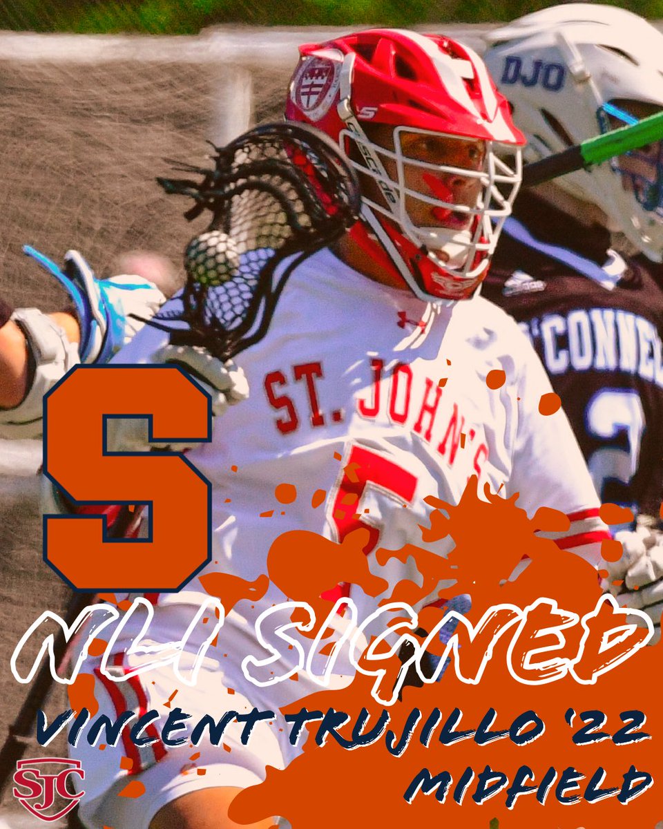 LaxSjc's tweet photo. Congrats to Vincent and the Trujillo Family on his official commitment to Syracuse University. We look forward to watching you compete in the Atlantic Coast Conference.  Future is BRIGHT!! #Speed, #HWPO, #HHH, #NLISigned 

Suos Cultores Scientia Coronat https://t.co/OnK4jl0Sjy