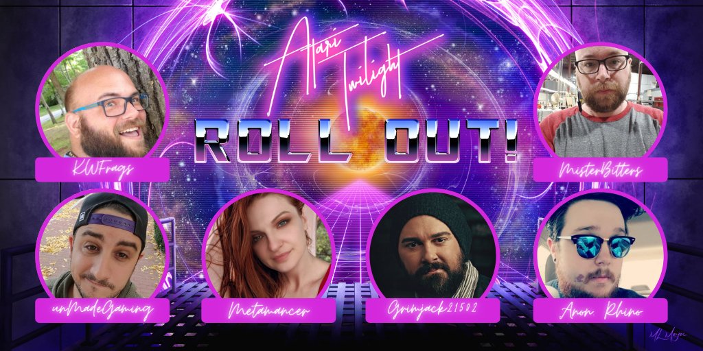 We're BACK with Atari Twilight: Roll Out!
Join us Wednesday, December 01 @ 8pm EST on twitch.tv/unMadeGaming for the epic series finale! #uMGAtari 

GM: <a href="/AtariTwilight/">Atari Twilight</a>
Players: <a href="/TheMetamancer/">Meta</a> <a href="/BolognaSlap/">Anonymous Rhinoceros Bologna Slapicus</a> <a href="/KWFrags/">The Charcuterie Kid</a> <a href="/MisterBittersCA/">MisterBitters</a>
 
#TalesfromtheLoop #TTRPG
<a href="/FreeLeaguePub/">Free League Publishing</a>
