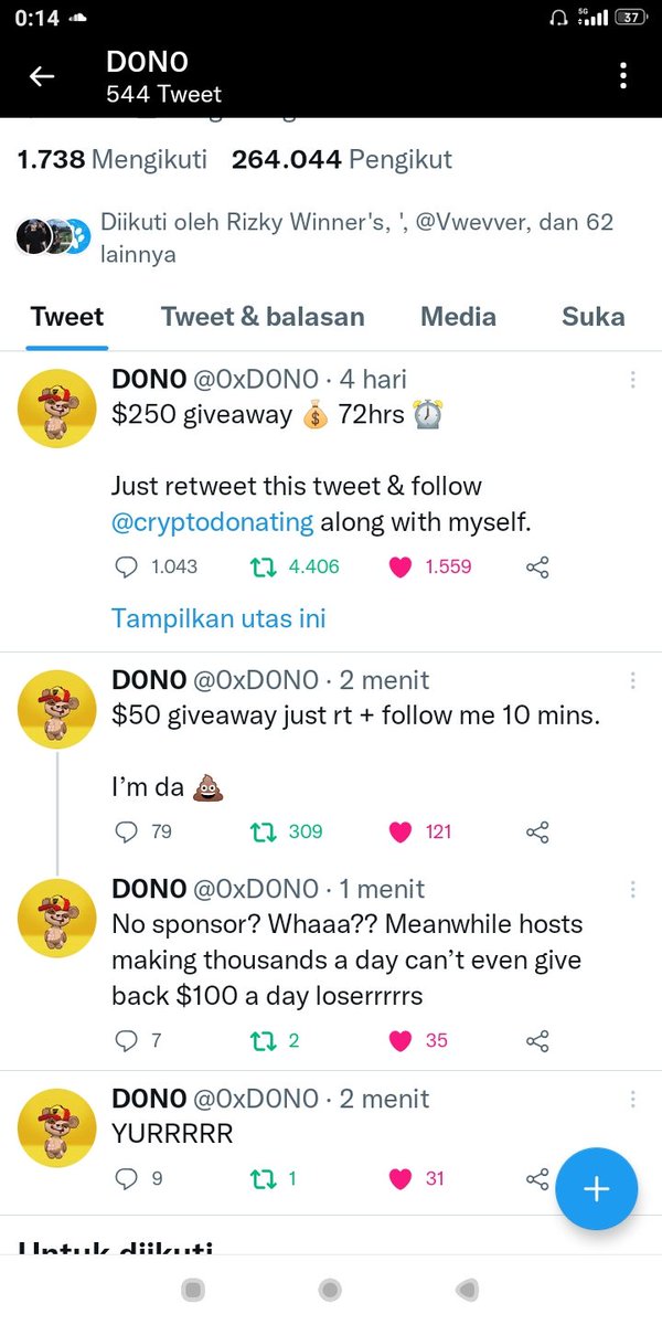 HEYRI01's tweet photo. @0xD0N0 Done done WIN WIN YES https://t.co/IRNKtU8oTw