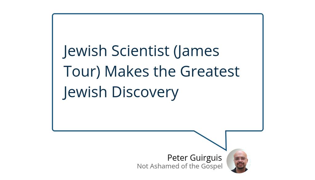 It doesn't matter how brilliant you are, what matters is that you believe in Jesus.

Read the full article: Jewish Scientist (James Tour) Makes the Greatest Jewish Discovery
▸ lttr.ai/pZuK