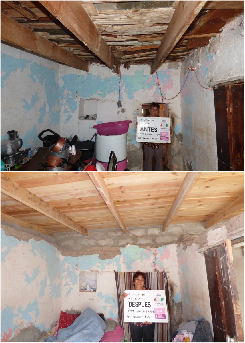 En la Col. Santiago Ramírez, 7 familias han sido beneficiadas gracias al programa #TechoDigno impulsado por el Gobernador <a href="/mrikelme/">Miguel Riquelme</a> en apoyo a las familias y su patrimonio, pero sobre todo para su seguridad y tranquilidad de dormir bajo un techo seguro. 1/2