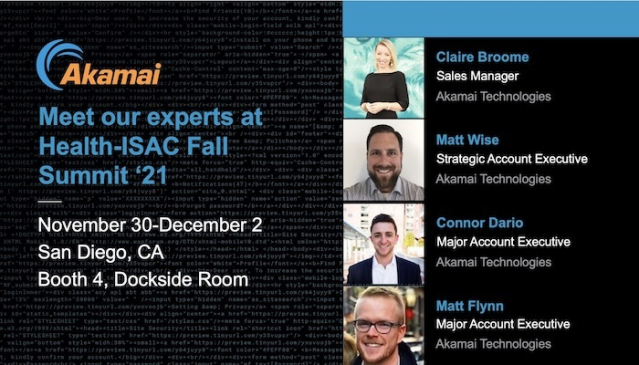 jdpais's tweet photo. The complexity of #ransomware deployment and execution makes it difficult to stop. Join @Akamai at the Intelligence Island Fall 2021 Summit to learn more. @HealthISAC #cybersecurity https://t.co/8INlmih5rN https://t.co/iREfd3Q4rT