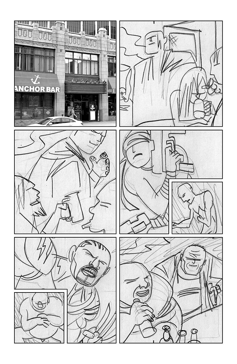 polarcomic's tweet photo. Onslaught, the bar where those 90s superguys hang out/ Onslaught, el bar donde los supertipos de los 90 pasan el rato.
Page WIP of UNTIL MY KNUCKLES BLEED, my new crime-superhero title published by @allhailbehemoth
https://t.co/xwr2byz6Y0
#UMKB #drime #noir #superhero #90s https://t.co/Q71zTr3CQp
