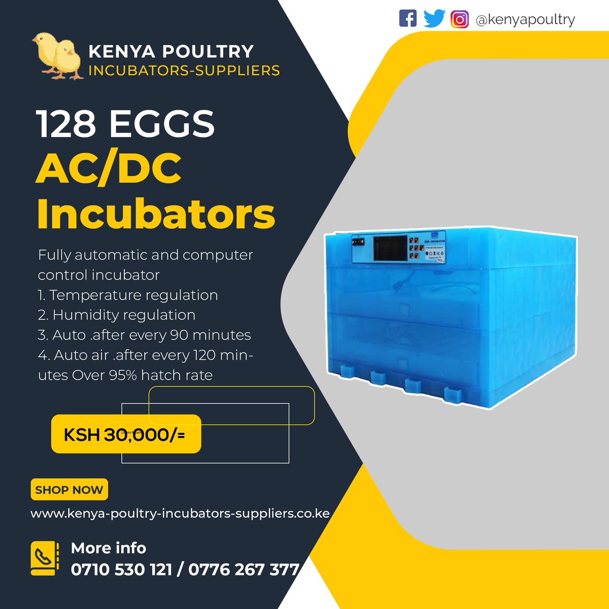 Kenya Poultry Incubators Suppliers 
Call us on 0710 530 121
Dealers In: 
1. Eggs Incubators
2. Cages &amp; Housing
and other poultry items
#BallonDor Lionel Messi No PL President Uhuru Kenyatta Diana Marua Atwoli Sudi