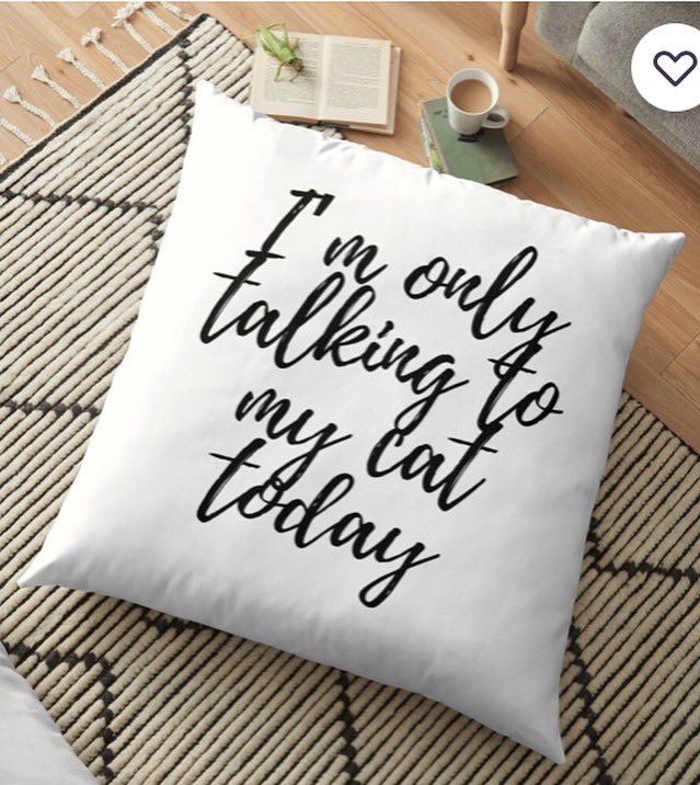 I’m only talking to my cat today. Available now on redbubble.com/people/belikef… #redbubble #redbubbleproducts #redbubbleshop #CatsOfTwitter #humour #slogan
