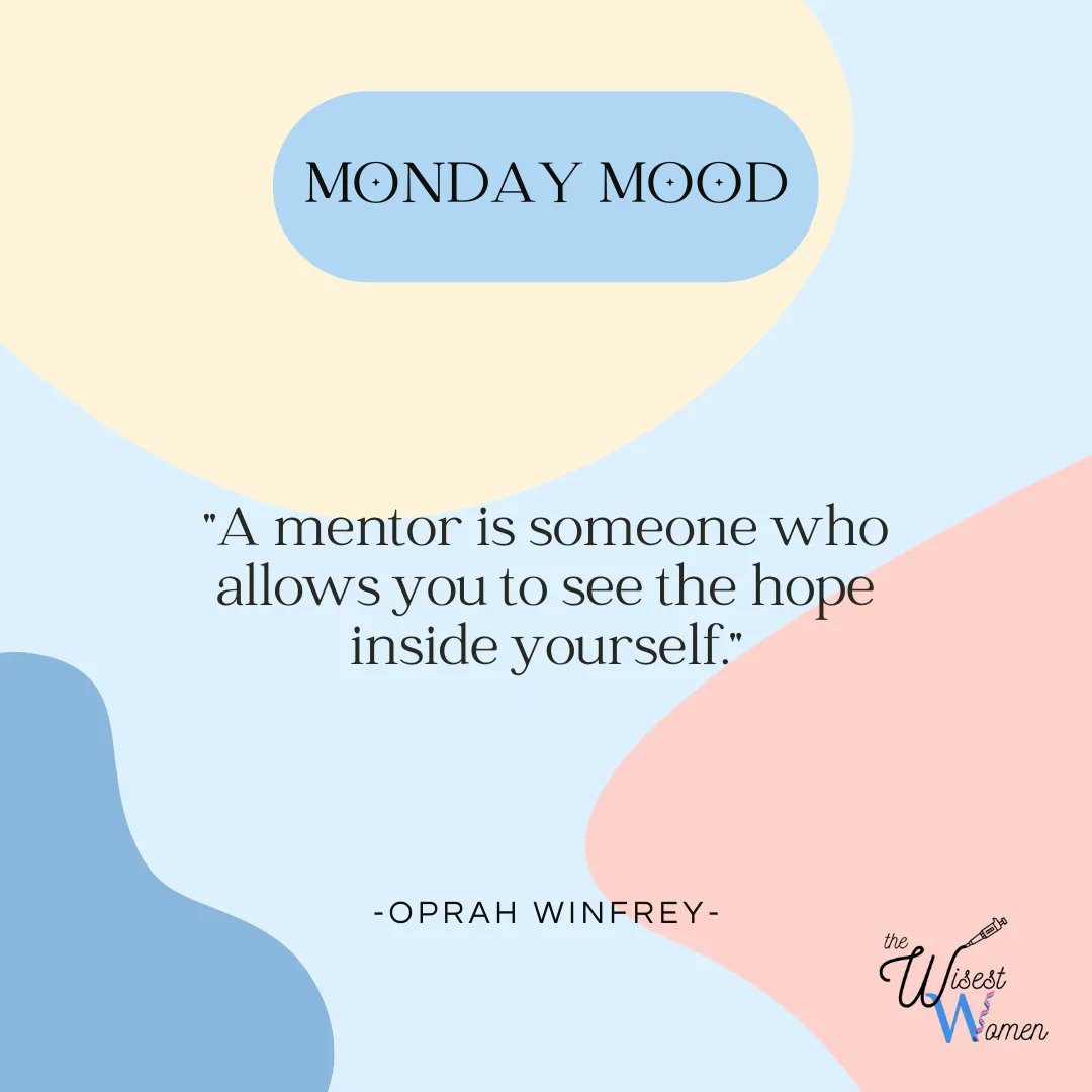 WomenWisest's tweet photo. Happy Monday! Today’s #MondayMotivation comes from Oprah Winfrey, American talk show host, actress, author, and philanthropist!
#WomenInScience #WomenInSTEM #womenempowerment #WomenInEducation #femtor #mentor #mentoringmonday #workplacehappiness #womeninstem #MondayMotivation https://t.co/nChVI7Yiqo