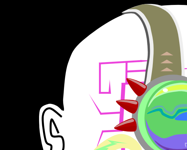 space_dusters's tweet image. New Space Duster #NFT is in progress. Here is a shocking sneak peek! What should he be called? #focused