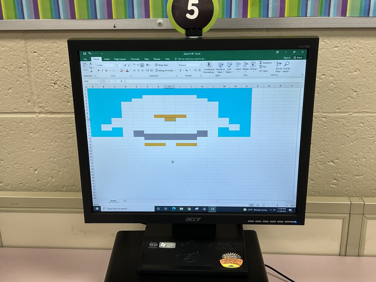 ateach0130's tweet image. Teaching MS Excel can be fun, when you are trying to figure out the mystery! Do you see what I see??🤔🎄💚 @Millerprin @tbarrettob @OldBridgeTPS #codingisfun #crackingthecode #codingmonth