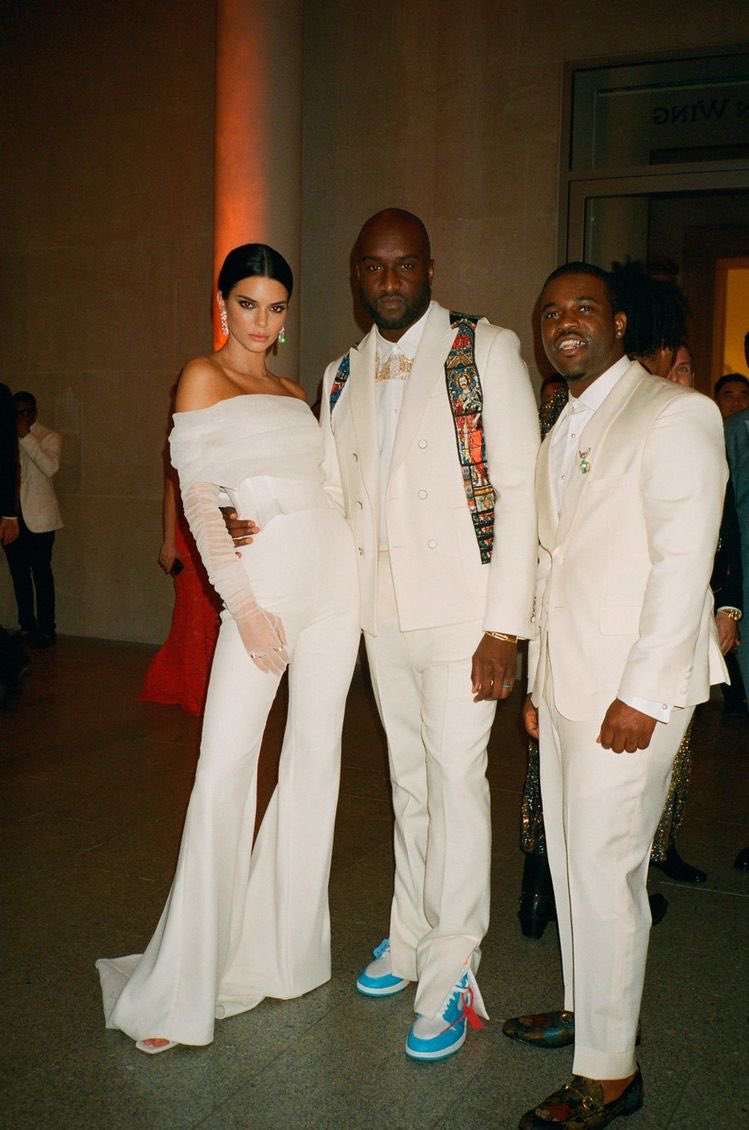 Virgil Abloh and Kendall Jenner at the 2018 Met Gala