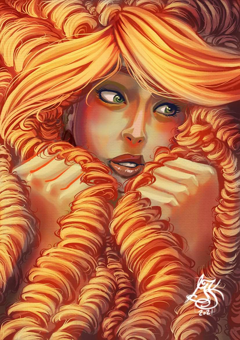 ItsDeadly's tweet photo. I wanted to paint curls, so who better than my Oc, Autumn?
Hooray, I'm getting better at painting!
#oc #painting #art #itsdeadlyart #digital #digitalart #digitalpainting #procreate #curls #autumn #red #hair #Eighthsin #8thsin #comic #comiccharacter https://t.co/djaF00Ph44