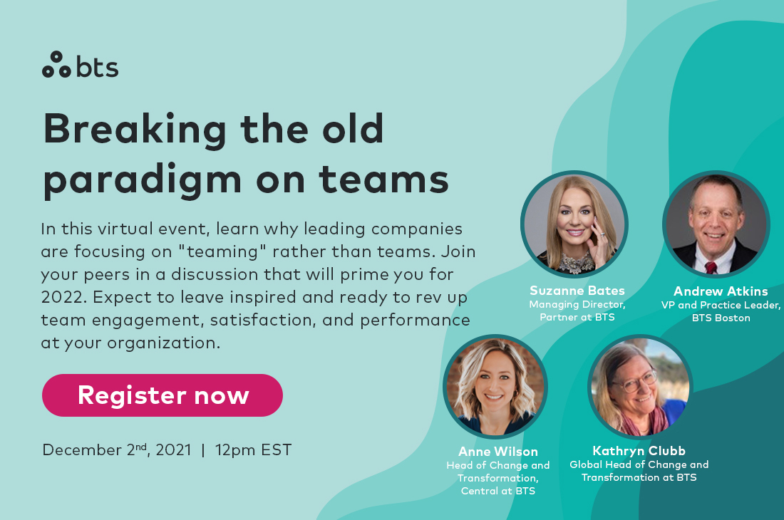 Join us on December 2nd at 12pm EST for a discussion on what “teaming” really means and how to create a “teaming” dynamic in your organization’s culture to operate more effectively and efficiently. #teamperformance #teamdevelopment #leadership app.marketbeam.io/u/rYHOGM