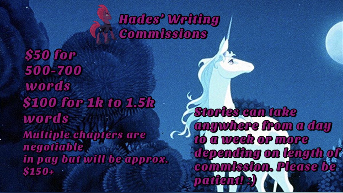 Hades Chaosbun is writing gay horror, VA, & DM tweet media