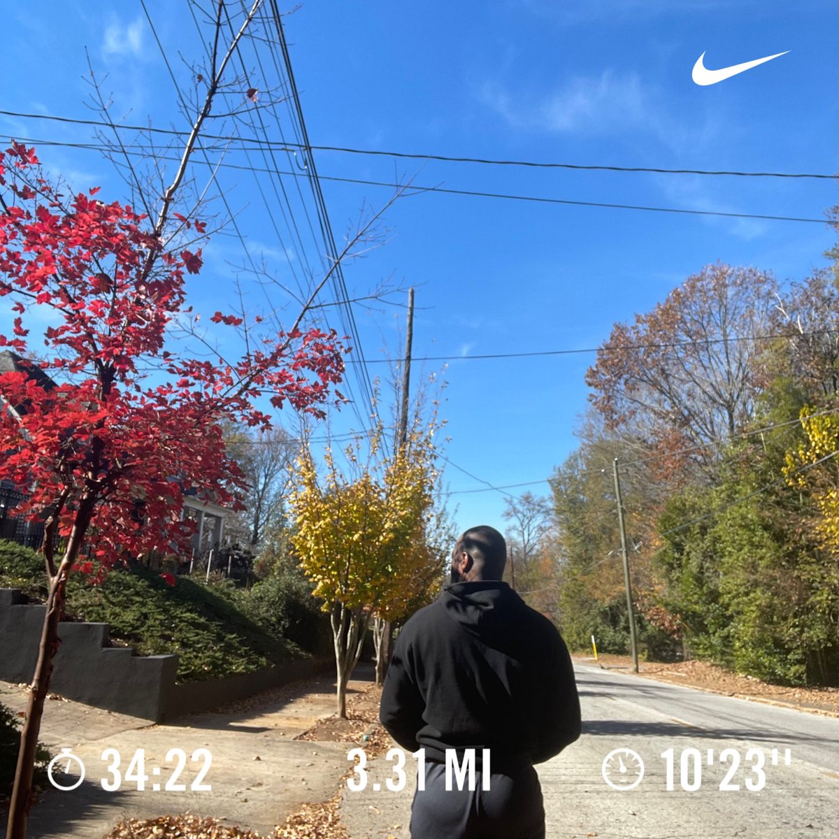 TejhJohnson's tweet photo. Nice steady run.
46° but beautifully sunny ☀️.
#onlygoingforward https://t.co/9jhNPKfgjT