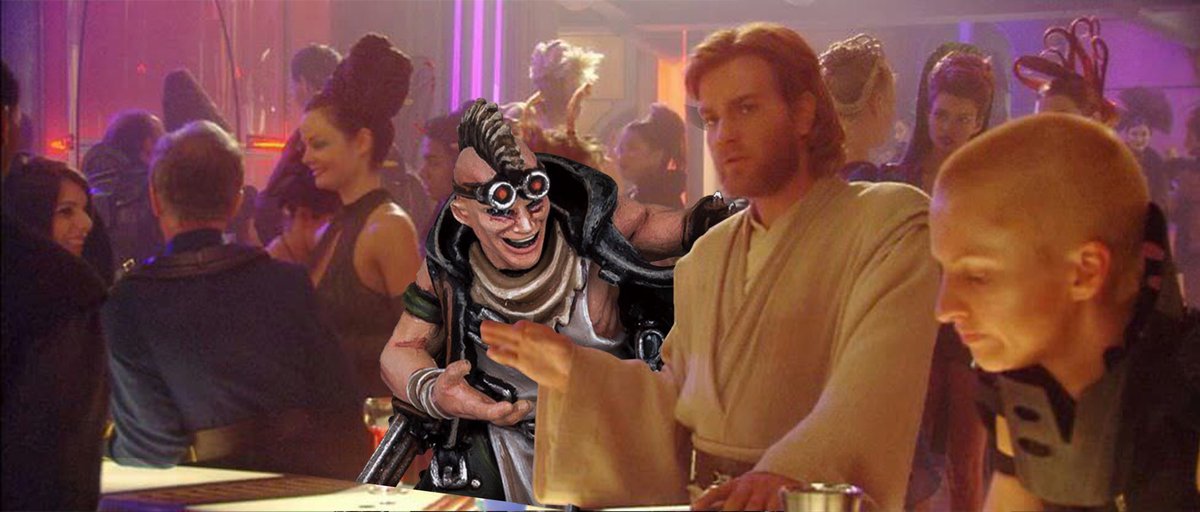 deathbyedvin's tweet photo. Same vibe 
#Necromunda
#Deathsticks
#Warmongers 
#WarhammerCommunity https://t.co/QmIorBs4mg