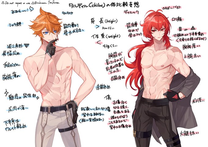 #chiluc #タルディル 
こういう体格の違いがあったらいいなという話… 