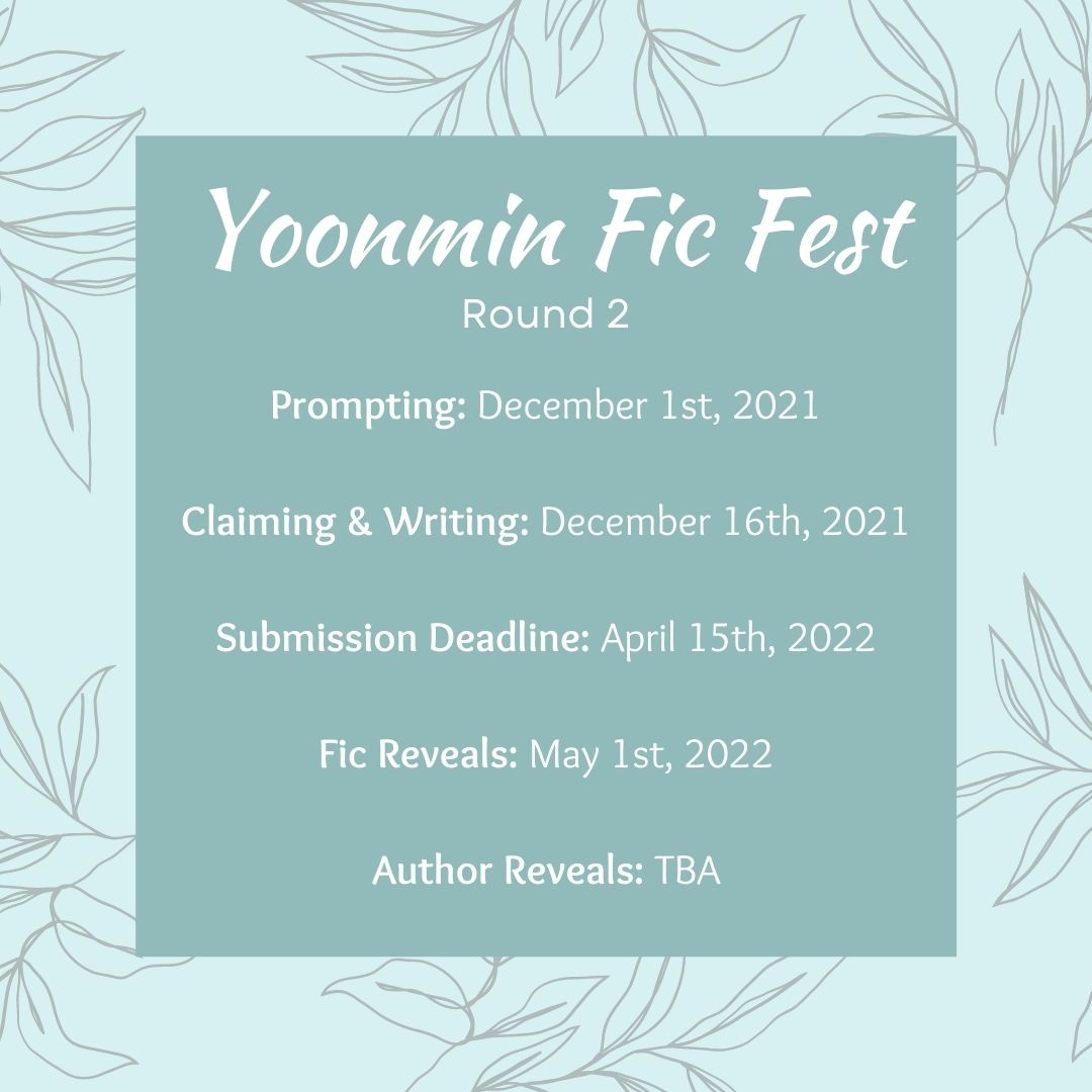 YMFicFest's tweet photo. Welcome to Yoonmin Fic Fest Round 2! https://t.co/1ivPTHx61s