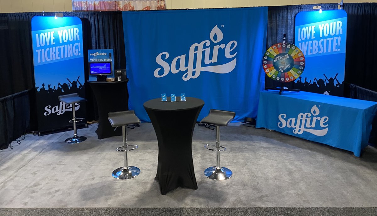 TeamSaffire's tweet photo. Are you at #IAFE2021? Stop by our booth (#629) today to spin our Wheel of Crap and say hi 👋 #IAFE #fairstrong #teamsaffire https://t.co/hIlsTI8ev9