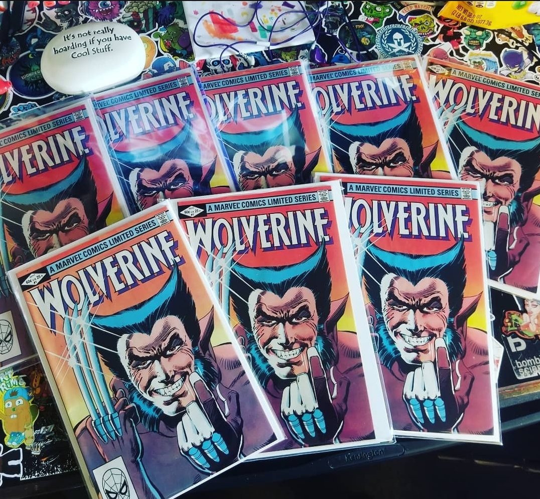 CBfiendclub's tweet photo. #mutantmonday #multiplecomicmonday our #cbfceastchapter brother Boogz has.....not enough issue of Wolverine issue 1!! He only has (in the picture atleast lol) 8 copies!! Lol! What comic could you never have enough of!?
#ComicBookFiendclub #cbfc #hailthecrimsonbat #marvel https://t.co/LstPlAK9wi