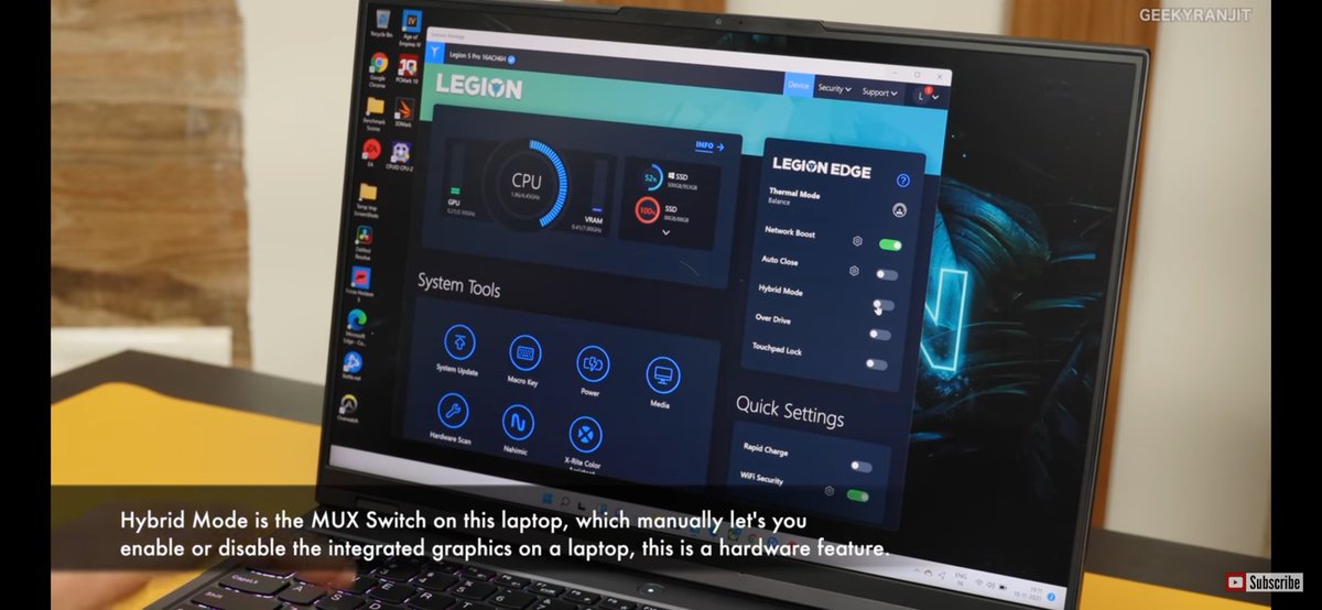 __g_sn___'s tweet photo. The performance is really smooth at ultra setting as it have @AMD Ryzen 7 along with the RTX 3070 (140w) @Lenovo vantage software is great option for optimization.The 300w powerbreak is really good for fast charging and its small.@geekyranjit #GeekyRanjitLegion5ProLaptopGiveaway https://t.co/9dsPSlpvaa