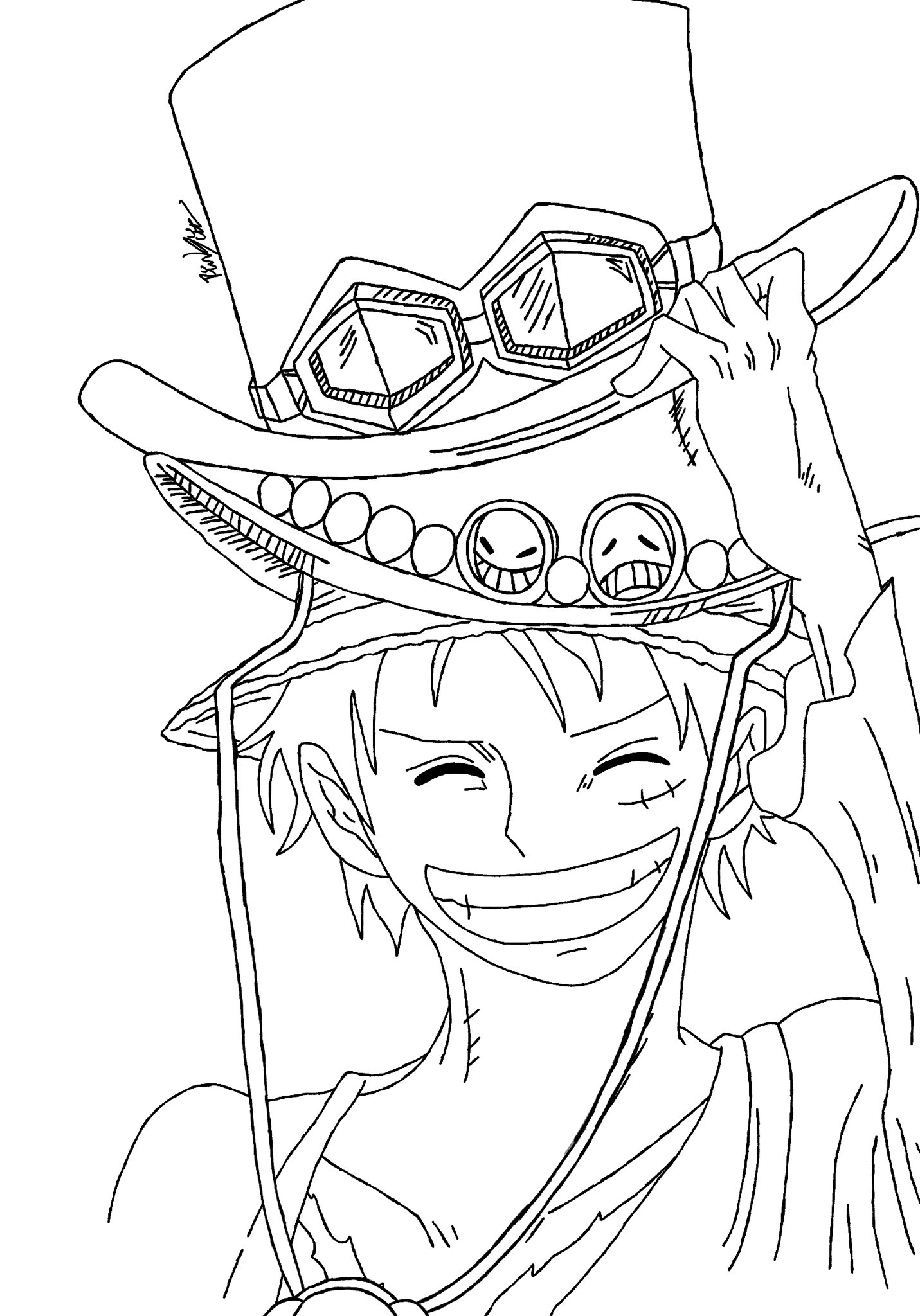 Rasen Finished Line Work In The Wano Style Onepiece Luffy Wano Sabo Ace Art Manga Anime Drawing T Co B5fhgfazfb Twitter