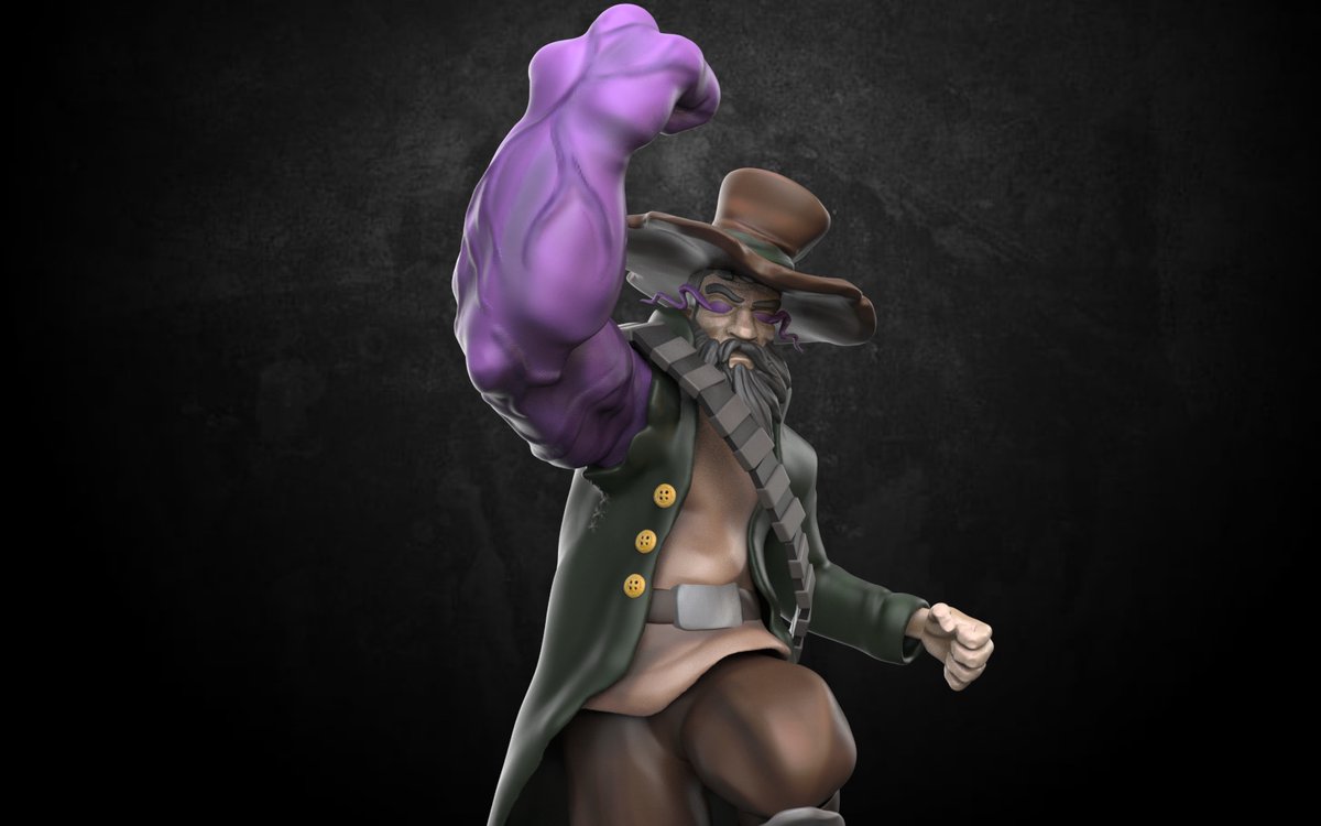 akaeggest's tweet photo. Os presento a Irvin. El protagonista de #Grimstone de @CrimsonCoreG 
Sin duda una de las piezas de las que más orgulloso estoy y que no hubiera sido posible sin la ayuda de todos los que os pasáis por Twitch.

#3dsculpt #zbrush https://t.co/tfOBShcypm