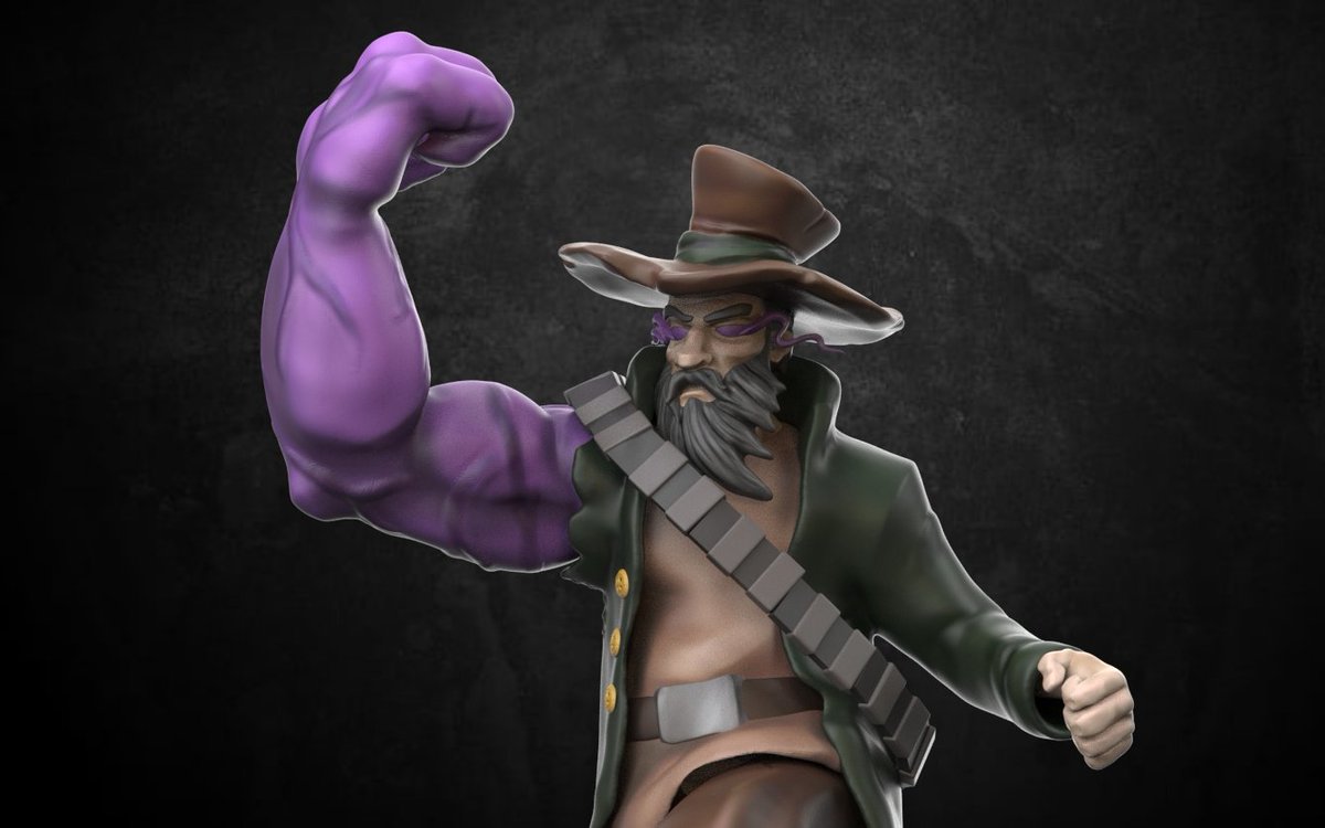 akaeggest's tweet photo. Os presento a Irvin. El protagonista de #Grimstone de @CrimsonCoreG 
Sin duda una de las piezas de las que más orgulloso estoy y que no hubiera sido posible sin la ayuda de todos los que os pasáis por Twitch.

#3dsculpt #zbrush https://t.co/tfOBShcypm