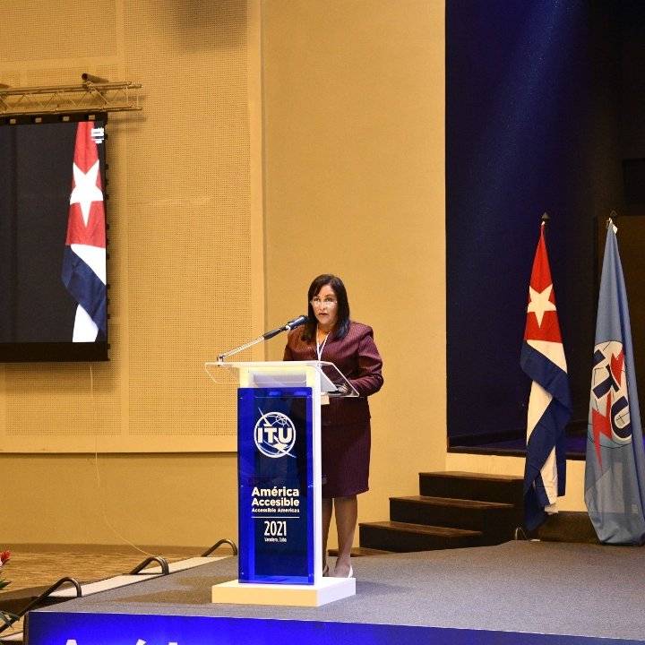 Wilfre_GV's tweet photo. Inaugura ministra de Comunicaciones de #Cuba evento "América Accesible", ratifica voluntad del gobierno de garantizar el acceso a la información y al conocimiento, las telecomunicaciones como una actividad estratégica para el país #AméricaAcesible https://t.co/IhTrKeC6al