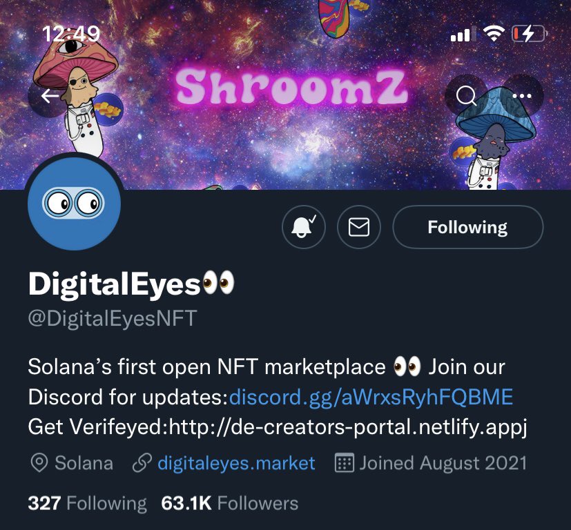 JP0RTA's tweet photo. Probably nothing…..
Thanks @DigitalEyesNFT @Shroomz_NFT #solana #SOL #PSYnetwork #community https://t.co/qOkibjoZpP