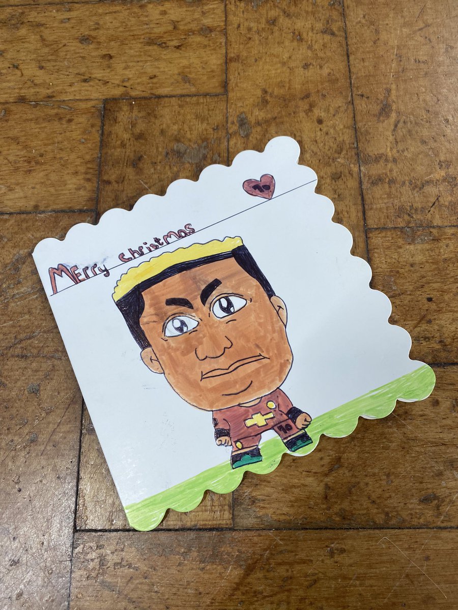 MarcusRashford's tweet photo. First Christmas card 🎄
@ButtonLane_ https://t.co/DcJLow54Ia
