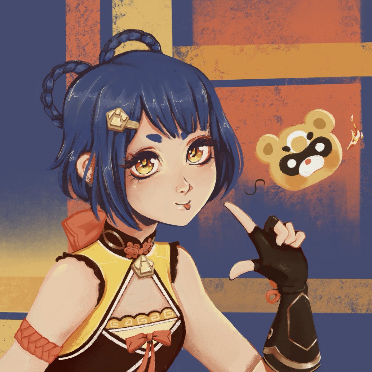 tteatime's tweet photo. im sorry i just love her so much #GenshinImpact #Xiangling https://t.co/cHabKn4VZi