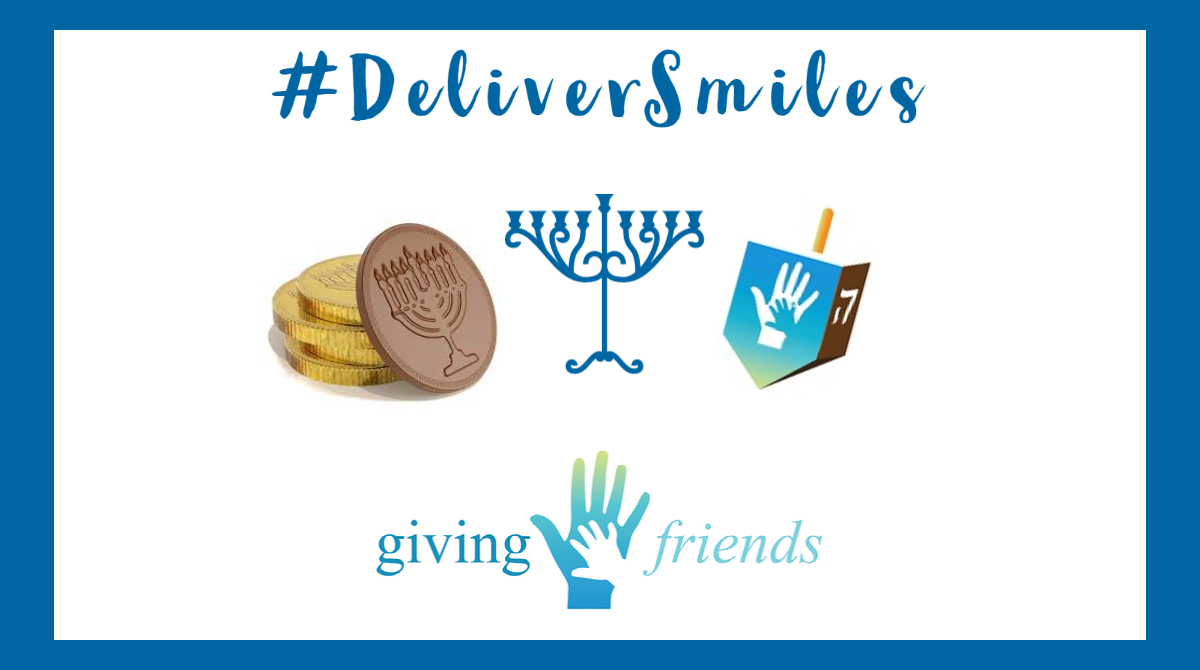 Happy Hanukkah to those who are celebrating the #FestivalOfLights2021 Sending Peace~Love~Light your way! And lots of latkes~ We support our community! #toydrive2021 #deliversmiles #givingmagic Learn more at givingfriends.org