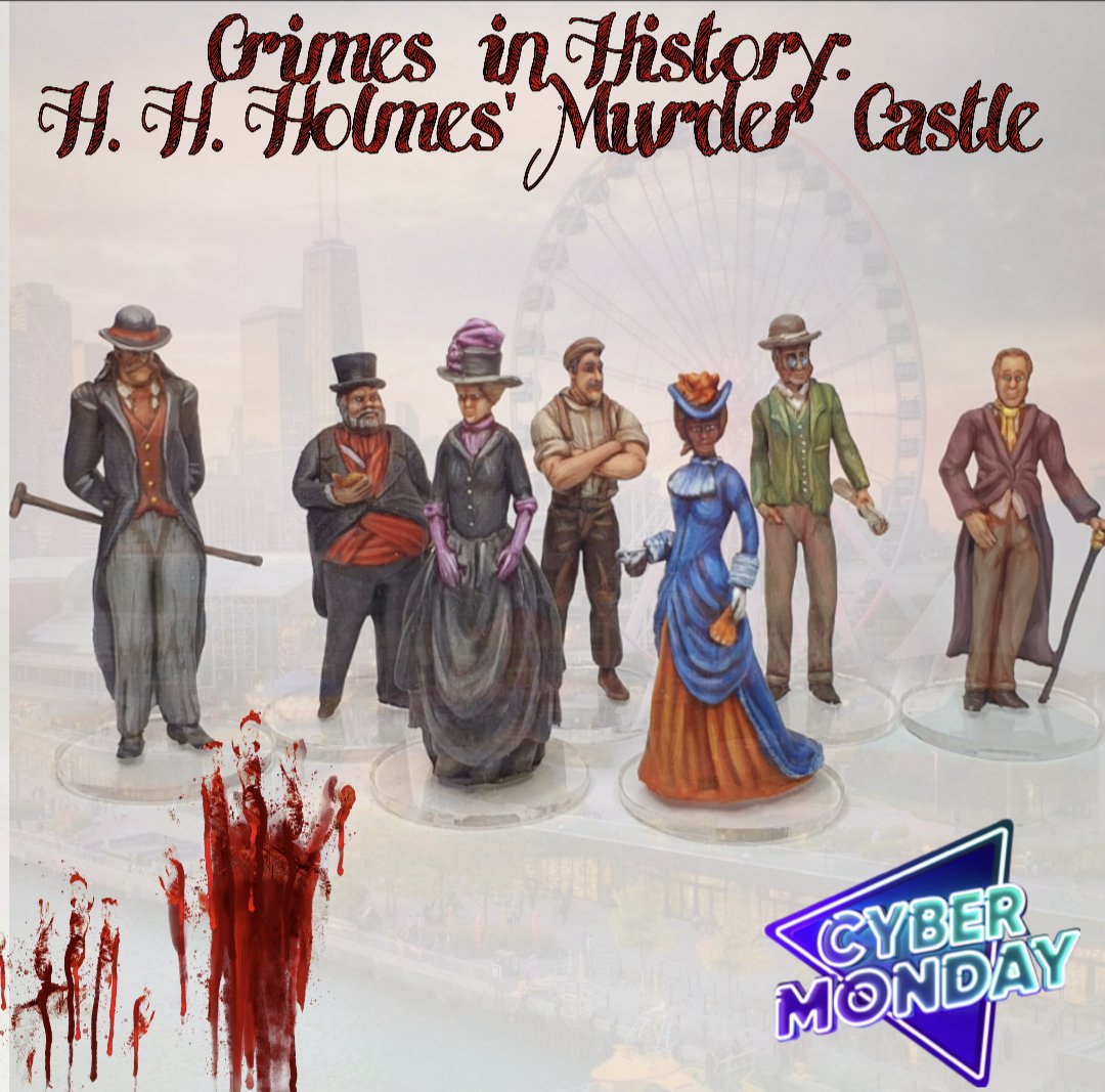 concepts_gaming's tweet image. The price has been slashed for Cyber Monday for the last remaining inventory of Crimes in History: H. H. Holmes&apos; Murder Castle board game! coolstuffinc.com/p/307686