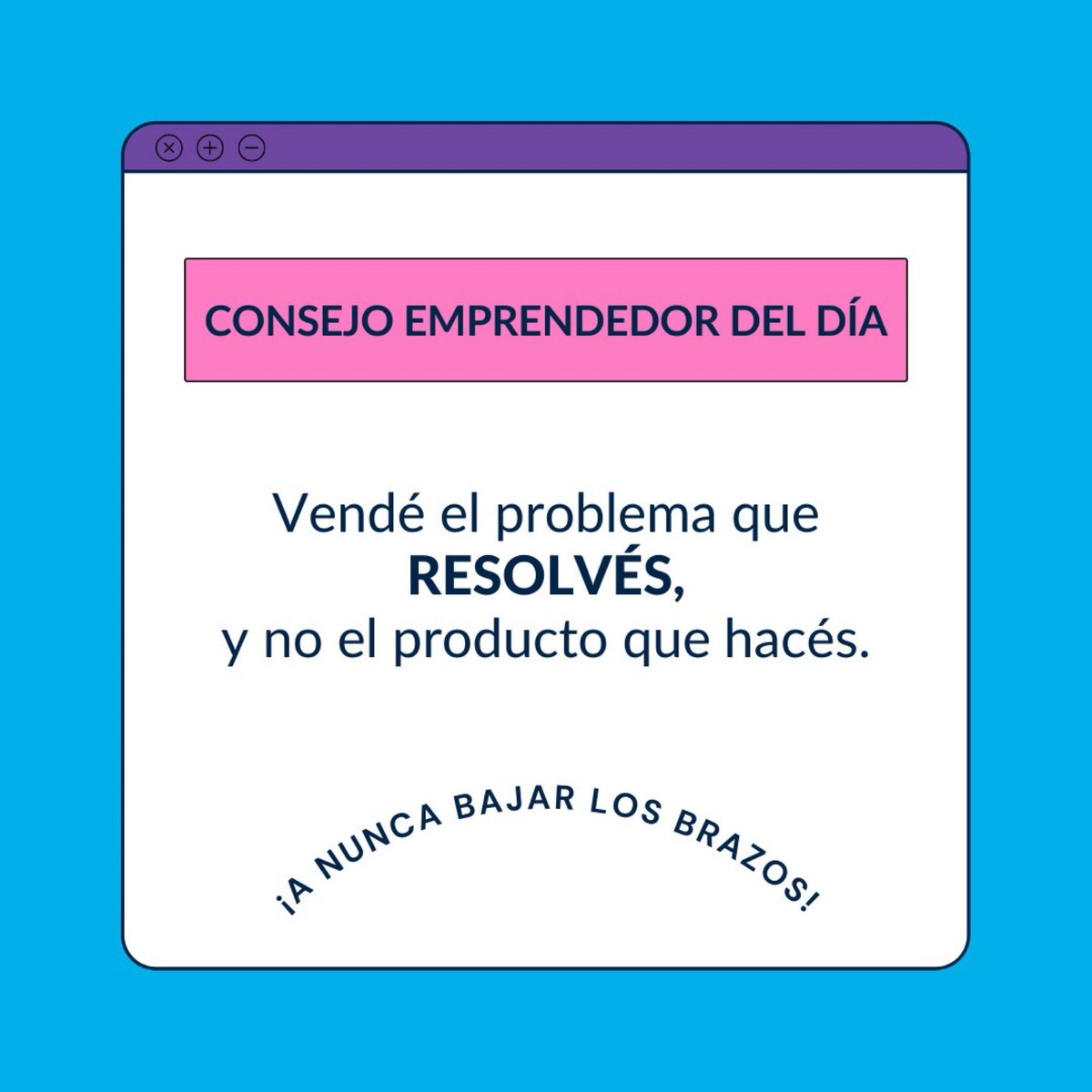 minegpersonal's tweet photo. ✨LUNES DE CONSEJO EMPRENDEDOR✨

A la hora de vender tu marca y tus productos, hacelo siempre pensando en una buena estrategia, donde le ofreces a tus clientes lo que quieren encontrar cuando desean comprar.

¡Qué el cielo sea tu límite! 🚀 https://t.co/qrYVK20wwH