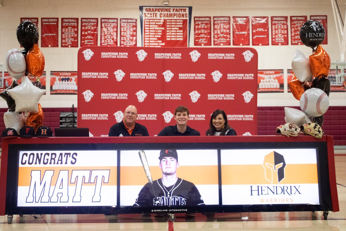GoFaithLions's tweet photo. Big congrats to Matt Mitchell and his commitment to Hendrix College to continue his baseball career! We are so proud of you and loved getting to celebrate you today!! #alwaysalion #faithbaseball #hendrixbaseball https://t.co/IRtttPVWpQ