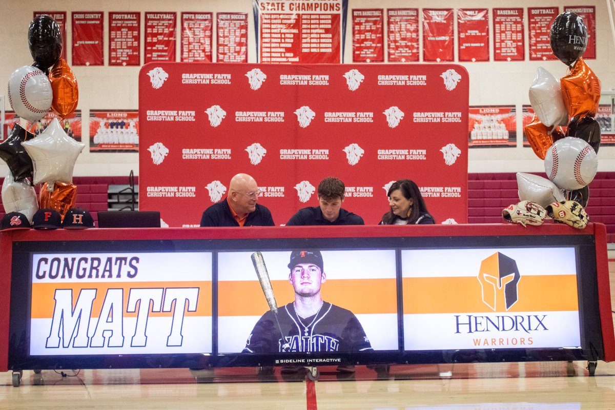 GoFaithLions's tweet photo. Big congrats to Matt Mitchell and his commitment to Hendrix College to continue his baseball career! We are so proud of you and loved getting to celebrate you today!! #alwaysalion #faithbaseball #hendrixbaseball https://t.co/IRtttPVWpQ
