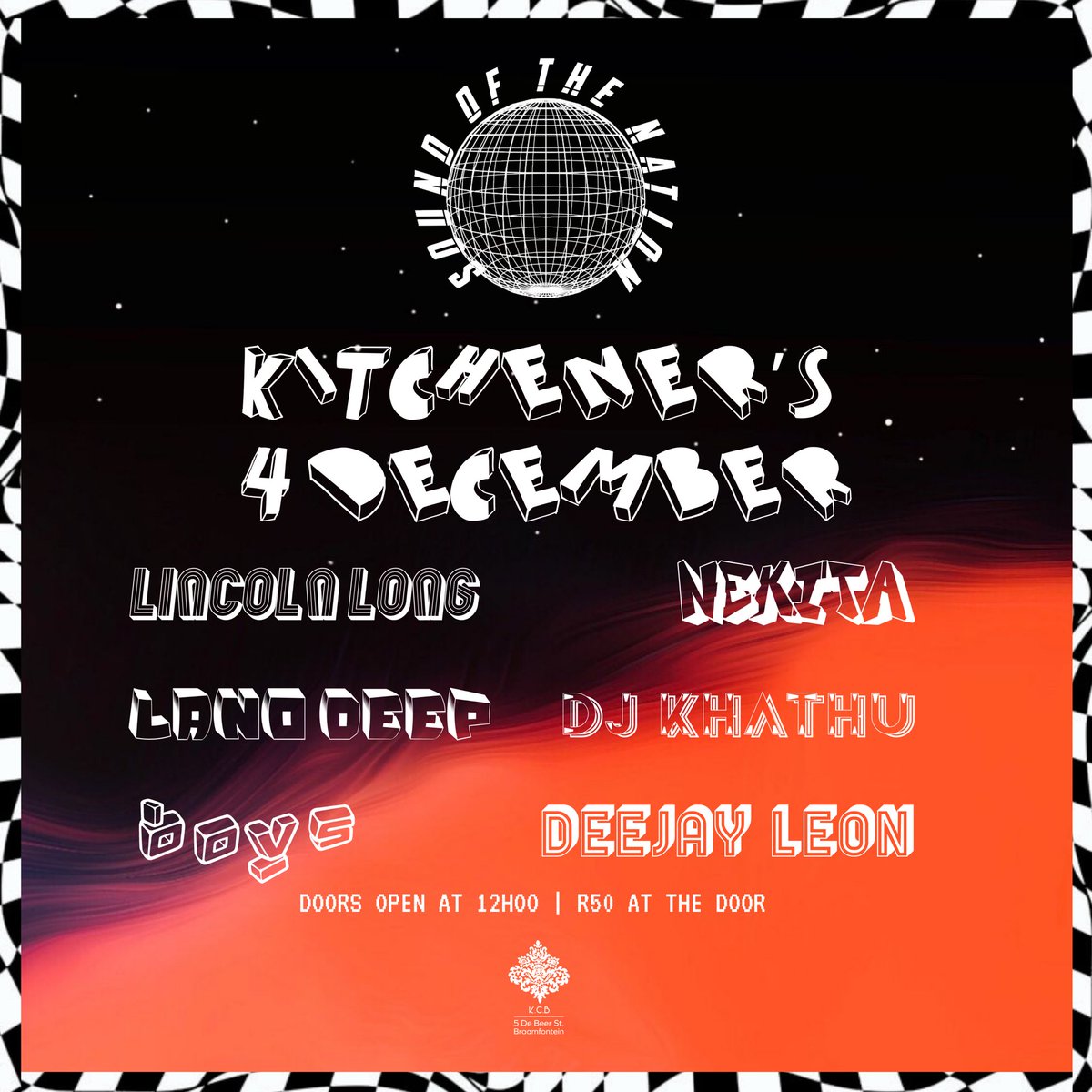We’re gathering in the name of dance music at one of the most loved bars in Johannesburg. Let’s meet at <a href="/BarKitcheners/">KCB</a> this Saturday for a heart-pounding afternoon and night!
#soundofthenation #fordancemusic 🌐