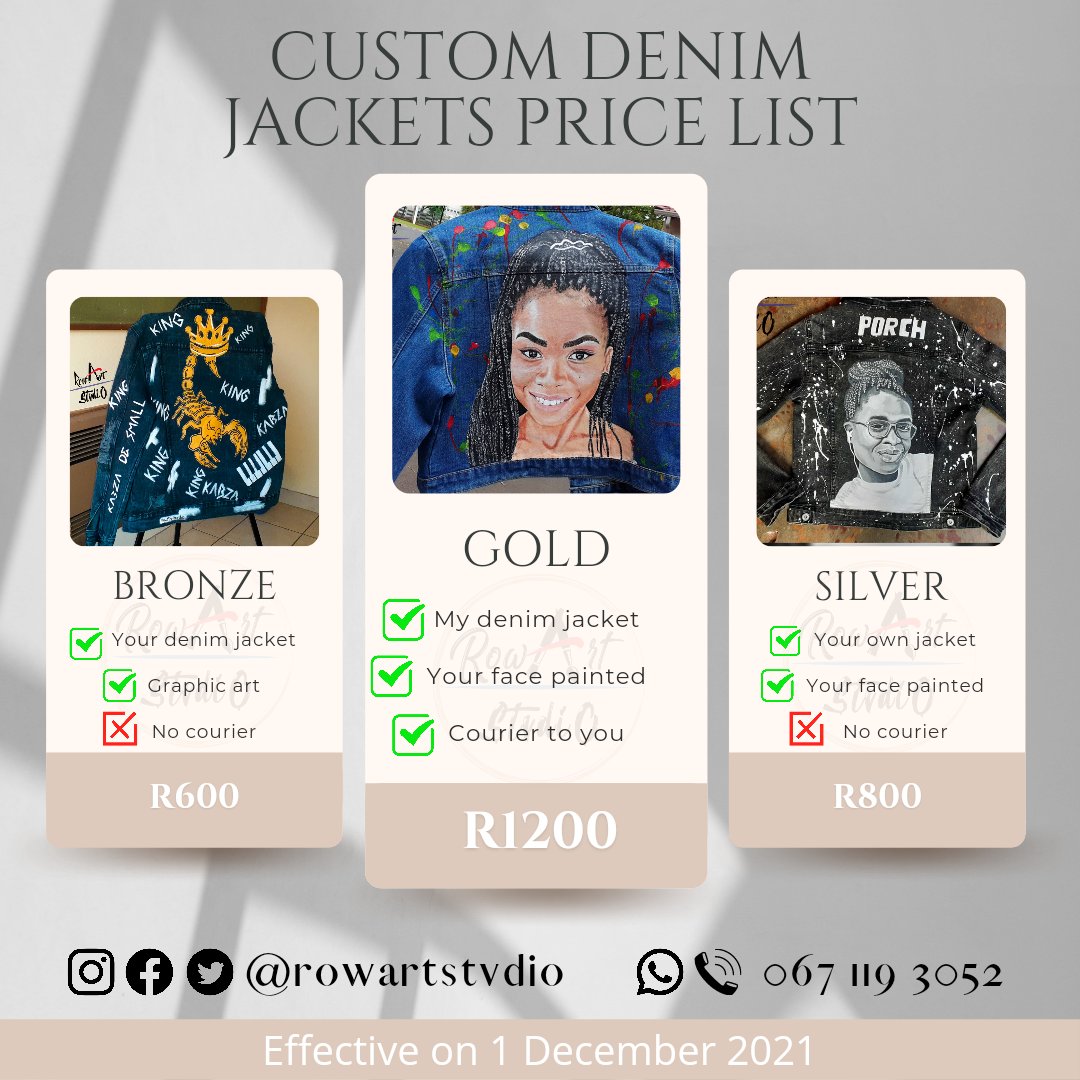 RowArtStvdio's tweet photo. @bhekiesboh It's included in the pricing. Please check this out... https://t.co/CyfNC2QsF8