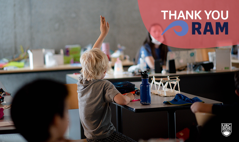 Huge thanks to <a href="/RamEngineering/">RAM Consulting</a> for another generous gift to Geering Up! Our work simply wouldn’t be possible without donors like you. 
From us and on behalf of the children your gift will benefit: Thank you for being a champion of expanding STEM education across BC. 🥳🙌