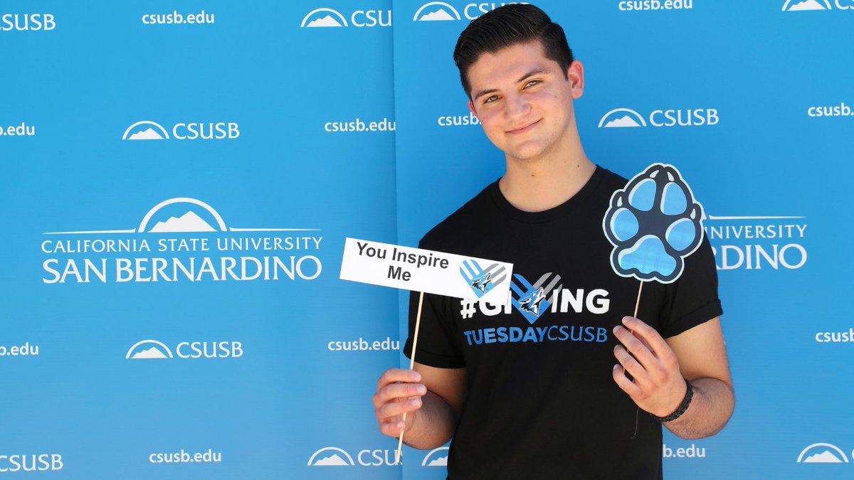 CSUSB_AG's tweet photo. π Tomorrow is #GivingTuesdayCSUSB! Make a gift in support of student scholarships during the global day of giving. More at https://t.co/KT0V3YoMQa. https://t.co/t7R9SdmLHa