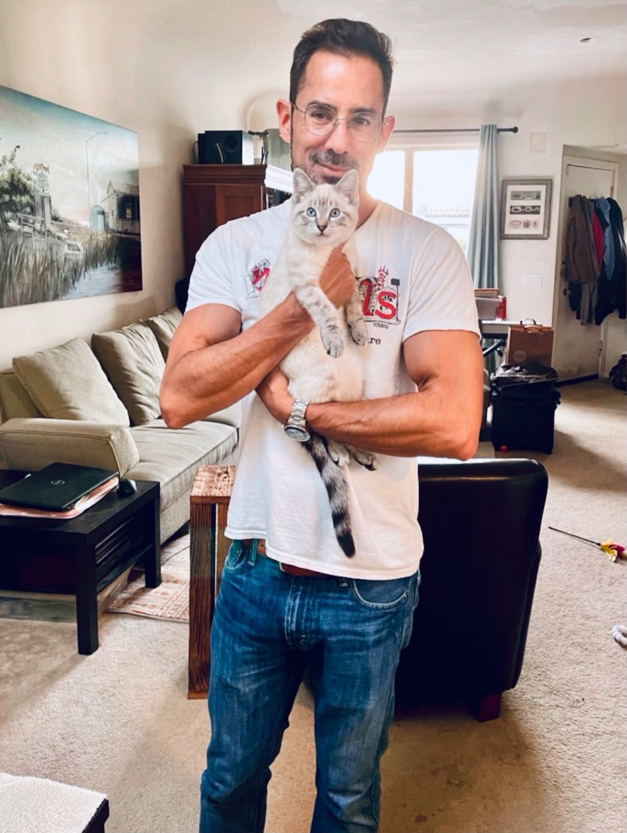 randallmannpoet's tweet photo. Just me falling in love with my friend’s Ragdoll, whom the kids named Frisco 😻🌁 https://t.co/Uij5aOPRae