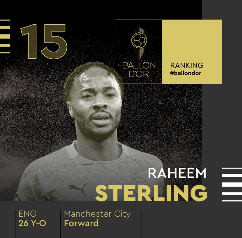 One player had both most goals and assists in the league one of only 6 players in history to do so One was a joke all year and struggled to get in the first team for half of the year Yet Sterling was 8 places higher #BallonDor  is a joke