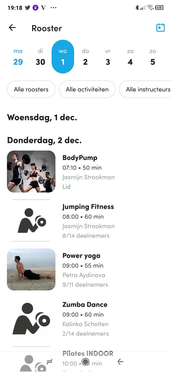 EKrabbenborg's tweet photo. De sportschool past zich aan op de nieuwe situatie. Ik ben benieuwd of mij dat ook gaat lukken! Ik heb me ingeschreven voor donderdagochtend 7.10 uur 😳 https://t.co/JgggdBMLlc