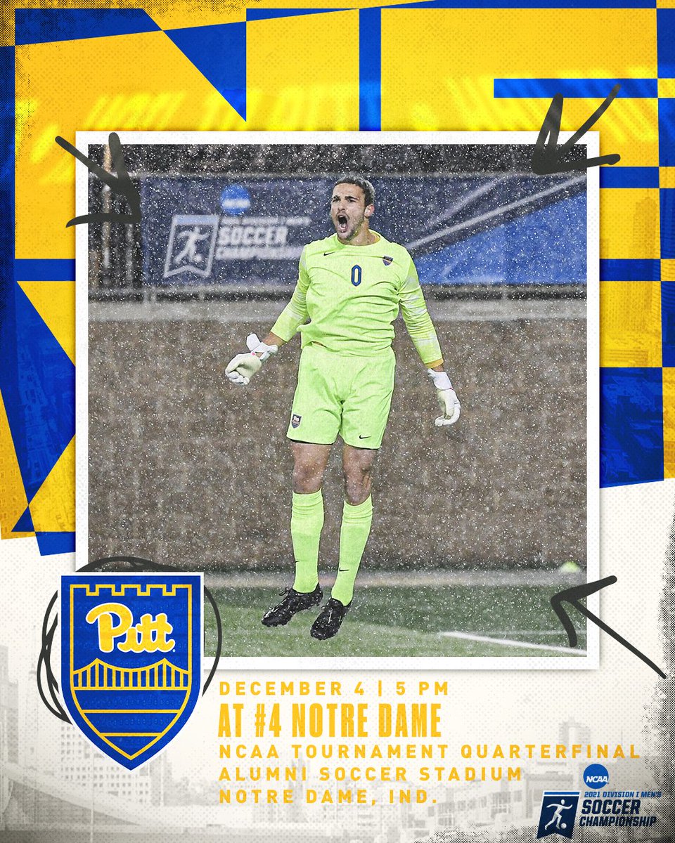 Pitt_MSOC's tweet photo. Elite 8️⃣ is set.

No. 5 seed Pitt travels to No. 4 seed Notre Dame Saturday, Dec. 4 with kick-off at 5 PM 🕔

Stay tuned for broadcast information 📺

#H2P https://t.co/GSjgyUASAP