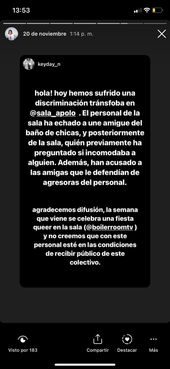 nataliabonetaa's tweet photo. @betfoonnt @Sala_Apolo Ens va passar exactament el mateix el divendres 18 de novembre i el dimecres ens van dir que es suposava que havien pres mesures https://t.co/XssaJJcZc4